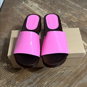 Steve Madden Bright Pink Mules